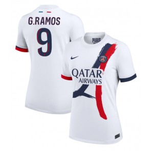 Billiga Paris Saint-Germain Goncalo Ramos #9 Bortatröja Dam 2024-25 Kortärmad